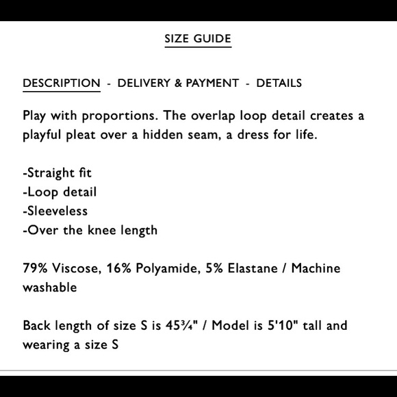 COS Navy Blue Loop Detail Dress NWT - Picture 8 of 10